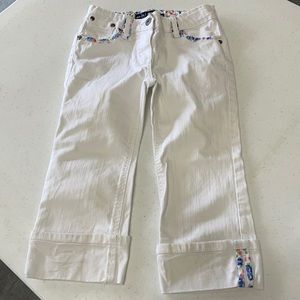 Mini Boden girls Capri shorts size 9